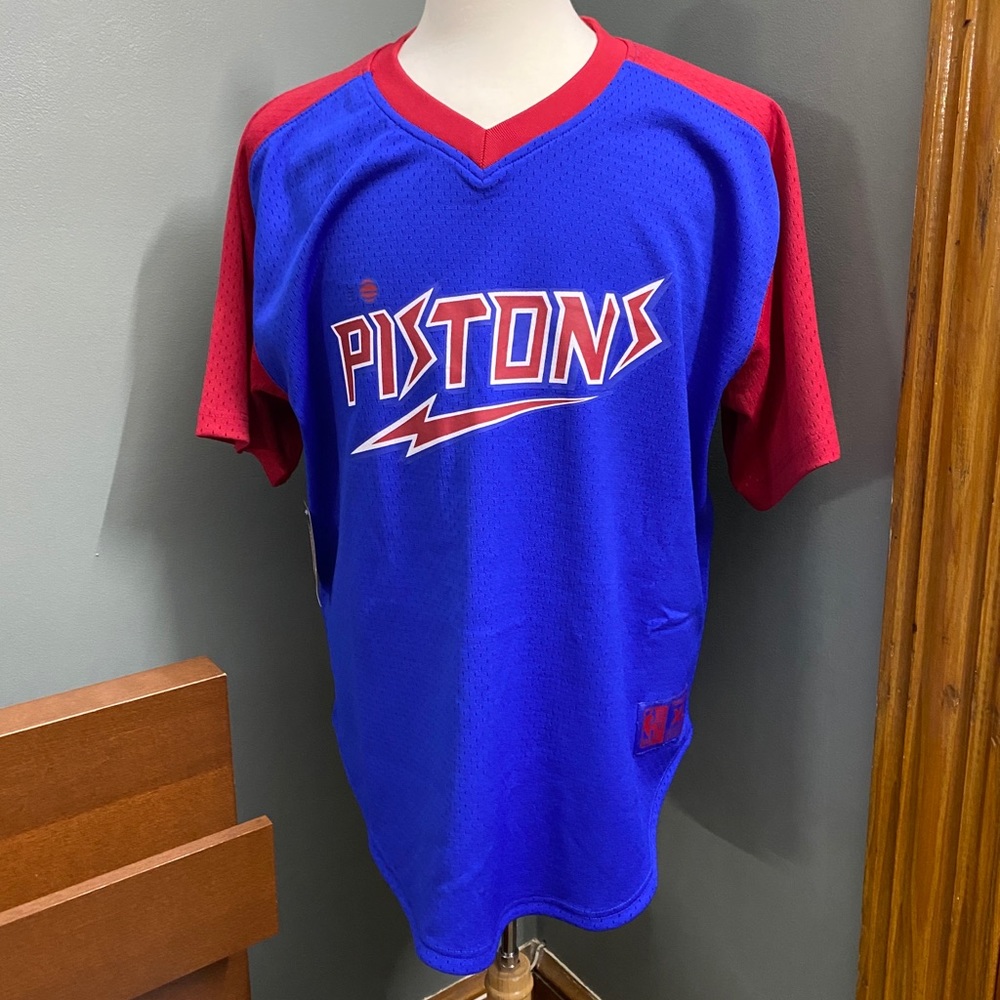 Detroit Pistons Final Seconds Mesh V-Neck Jersey